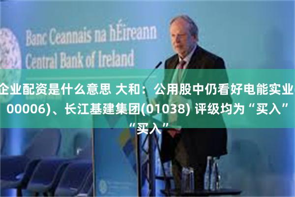 企业配资是什么意思 大和：公用股中仍看好电能实业(00006)、长江基建集团(01038) 评级均为“买入”